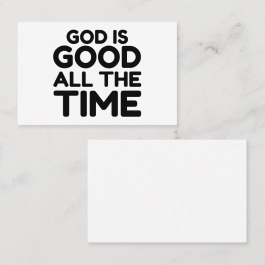 immer wieder ist Gott gut Visitenkarte (Vorne/Hinten)