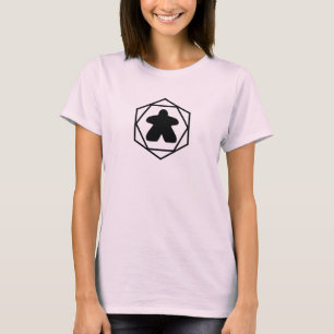 Immer wieder Meeple Black Art Womens Shirt