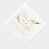 Immer wieder steigende Vögel in unserer Beerdigung Servietten Mit Folie (Rechts)