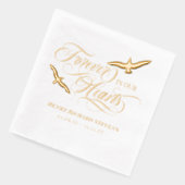 Immer wieder steigende Vögel in unserer Beerdigung Servietten Mit Folie (Links)