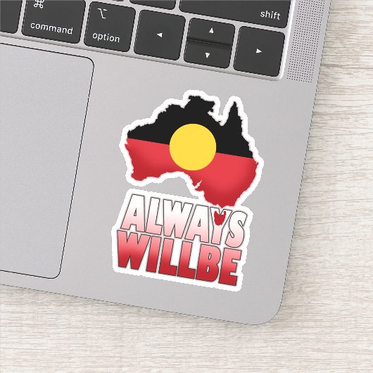 Immer wird aborigines Land, Australien Aufkleber (Detail)