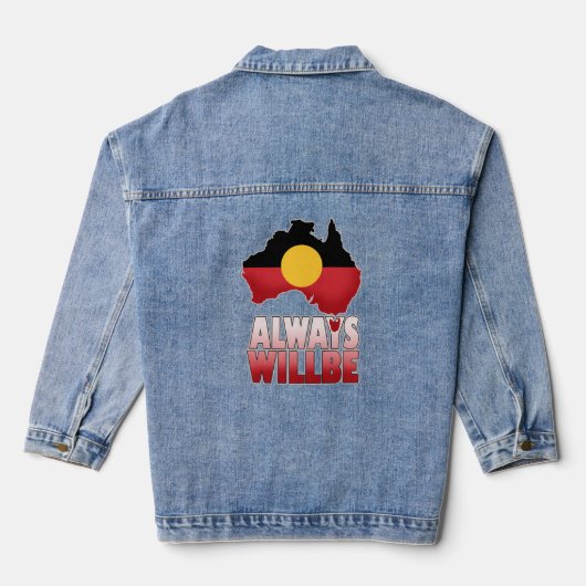 Immer wird aborigines Land, Australien Jeansjacke (Rückseite)