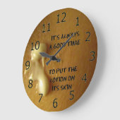 Immer Zeit für die Lösung Große Wanduhr (Winkel)