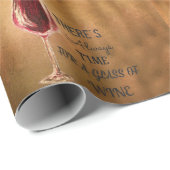 Immer Zeit für Wein-Packpapier Geschenkpapier (Rolleneckpunkt)