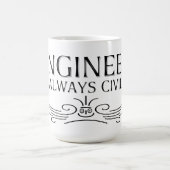 Immer Ziviler Ingenieur Kaffeetasse (Mittel)