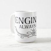 Immer Ziviler Ingenieur Kaffeetasse (Vorderseite Links)