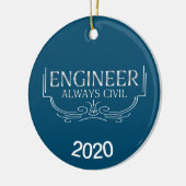 Immer Ziviler Ingenieur Keramik Ornament (Links)