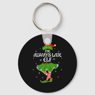 Immer zu spät Elf Weihnachten Familie Mädchen Frau Schlüsselanhänger