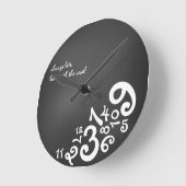 Immer zu spät: Uhr an der Kreisseite (Winkel)