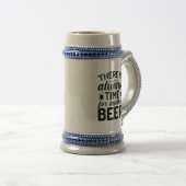 Immer zur gleichen Zeit Bierglas (VorderseiteRechts)