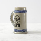 Immer zur gleichen Zeit Bierglas (Vorderseite Links)
