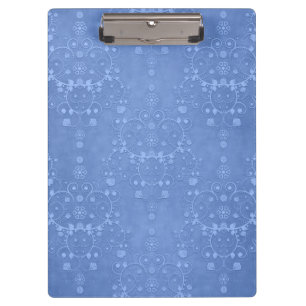 Immerblaues Blaue Fancy Damastmuster Klemmbrett