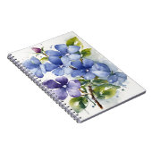Immergrün - Aquarellblumen Notizblock (Rechte Seite)