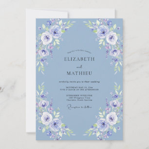 Immergrün Ätherische Botanische Aquarell-Hochzeit Einladung