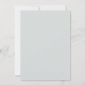 Immergrün Ätherische Botanische Hochzeit Einladung (Rückseite)