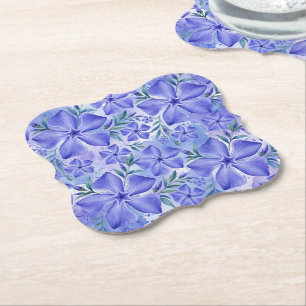 Immergrün Blumen Blau Violett Vinca Blüten Untersetzer