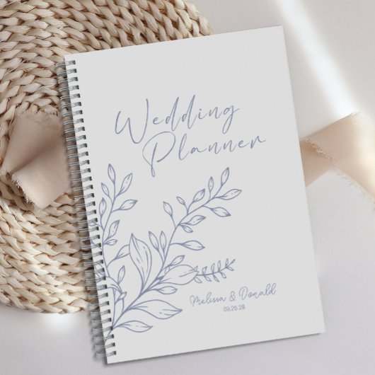 Immergrün Blumen Boho-Hochzeit Planer