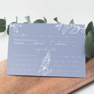 Immergrün-Blumen-Hochzeits-Rezeptkarte Mitteilungskarte