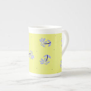 Immergrün-Blumen-Schöntasse Porzellantasse