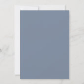 Immergrün Botanisch Minimalistische Hochzeit Save  (Rückseite)