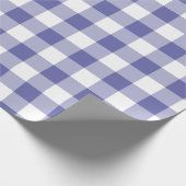 Immergrün-Büffel-Karo-Gingham-Karomuster Geschenkpapier (Ecke)