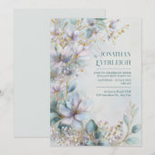Immergrün Goldfaden Ätherisch Botanisch Einladung (Vorne/Hinten)