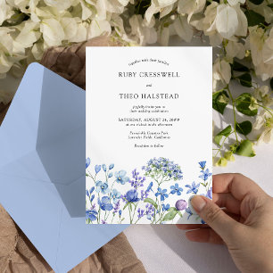 Immergrün Hochzeit Zarte Blumen Wildblumen Einladung