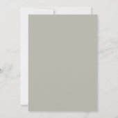 Immergrün-Lavendel-Laub-Eukalyptus-Hochzeit Einladung (Rückseite)