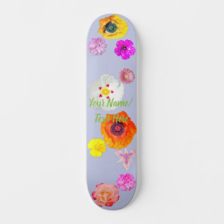 Immergrün Lebendiger Blumen-Mix-Skateboard Skateboard