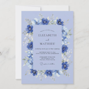 Immergrün Leuchtende Botanische Hochzeit Einladung