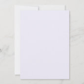 Immergrün-Lila-Blatt-Hochzeit Einladung (Rückseite)