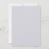 Immergrün-Mint-Rosen-Hochzeit Einladung (Rückseite)