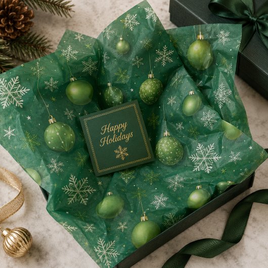 Immergrün Noel Seidenpapier