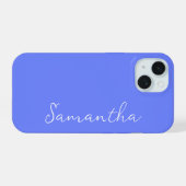 Immergrün Personalisiert iPhone 15 Hülle (Rückseite (Horizontal))