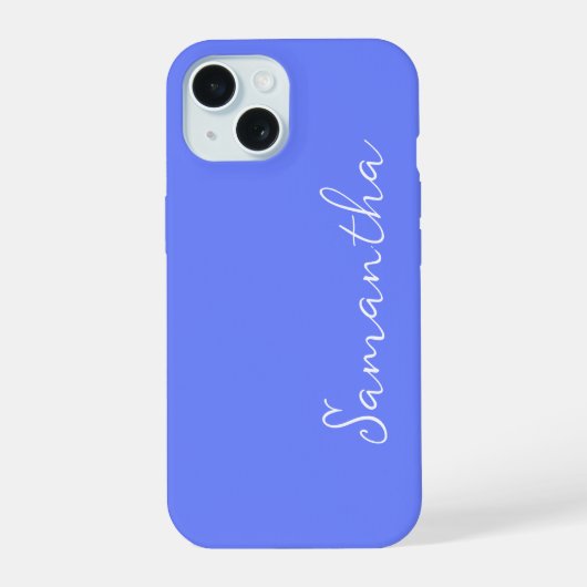 Immergrün Personalisiert iPhone 15 Hülle (Rückseite)