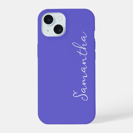 Immergrün Personalisiert iPhone 15 Hülle (Rückseite)