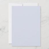 Immergrün-Pflaume-Blatt-Hochzeit Einladung (Rückseite)