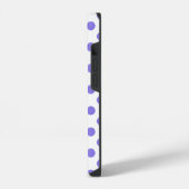Immergrün-Polka-Punkte  iPhone Hülle (Linke Seite)