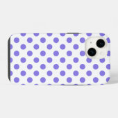 Immergrün-Polka-Punkte  iPhone Hülle (Rückseite (Horizontal))