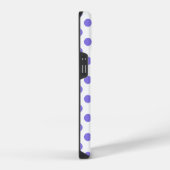 Immergrün-Polka-Punkte  iPhone Hülle (Rechte Seite)