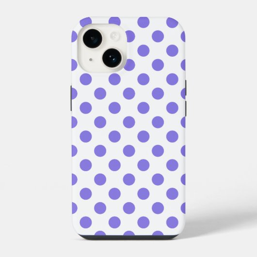Immergrün-Polka-Punkte  iPhone Hülle (Rückseite)