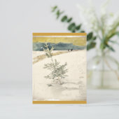 Immergrün Postkarte (Stehend Vorderseite)
