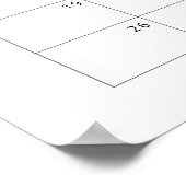 Immergrün: Rate den Geburtstermin-Kalender Poster (Ecke)