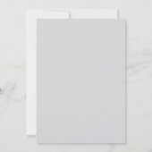 Immergrün-Rosa-Rosen-Hochzeit Einladung (Rückseite)