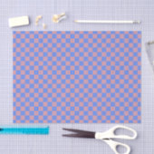 Immergrün Rosa Schachbrettmuster Seidenpapier (Handwerk)