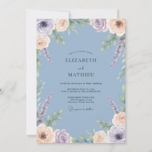 Immergrün Sanfte Florale Hochzeit Einladung