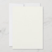 Immergrün sanfte lavendelfarbene Hochzeit Einladung (Rückseite)