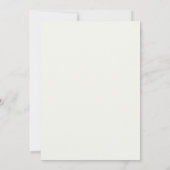 Immergrün Silber Petal Hochzeit Einladung (Rückseite)