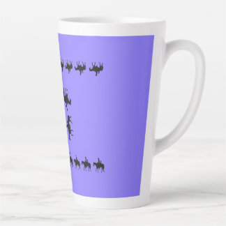 Immergrün - Silhouetten auf Pferderücken Milchtasse