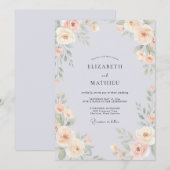 Immergrün Whimsical Florale Hochzeit Einladung (Vorne/Hinten)